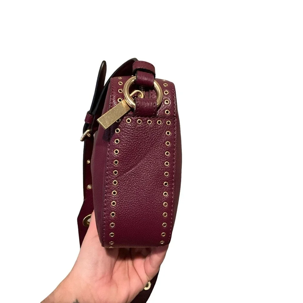 Michael Kors burgandy leather Brooklyn bag - Picture 4 of 10
